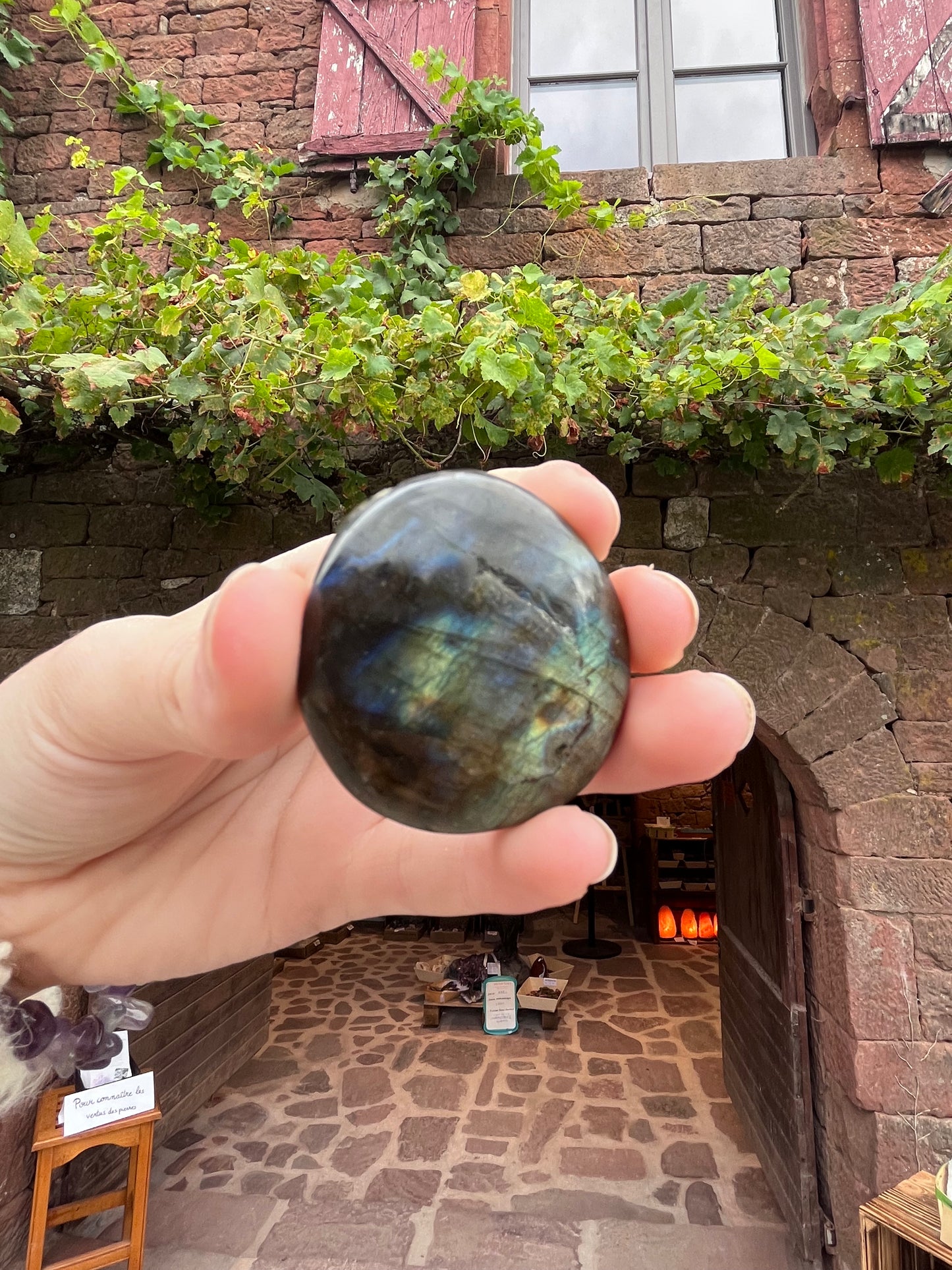 Galet en labradorite